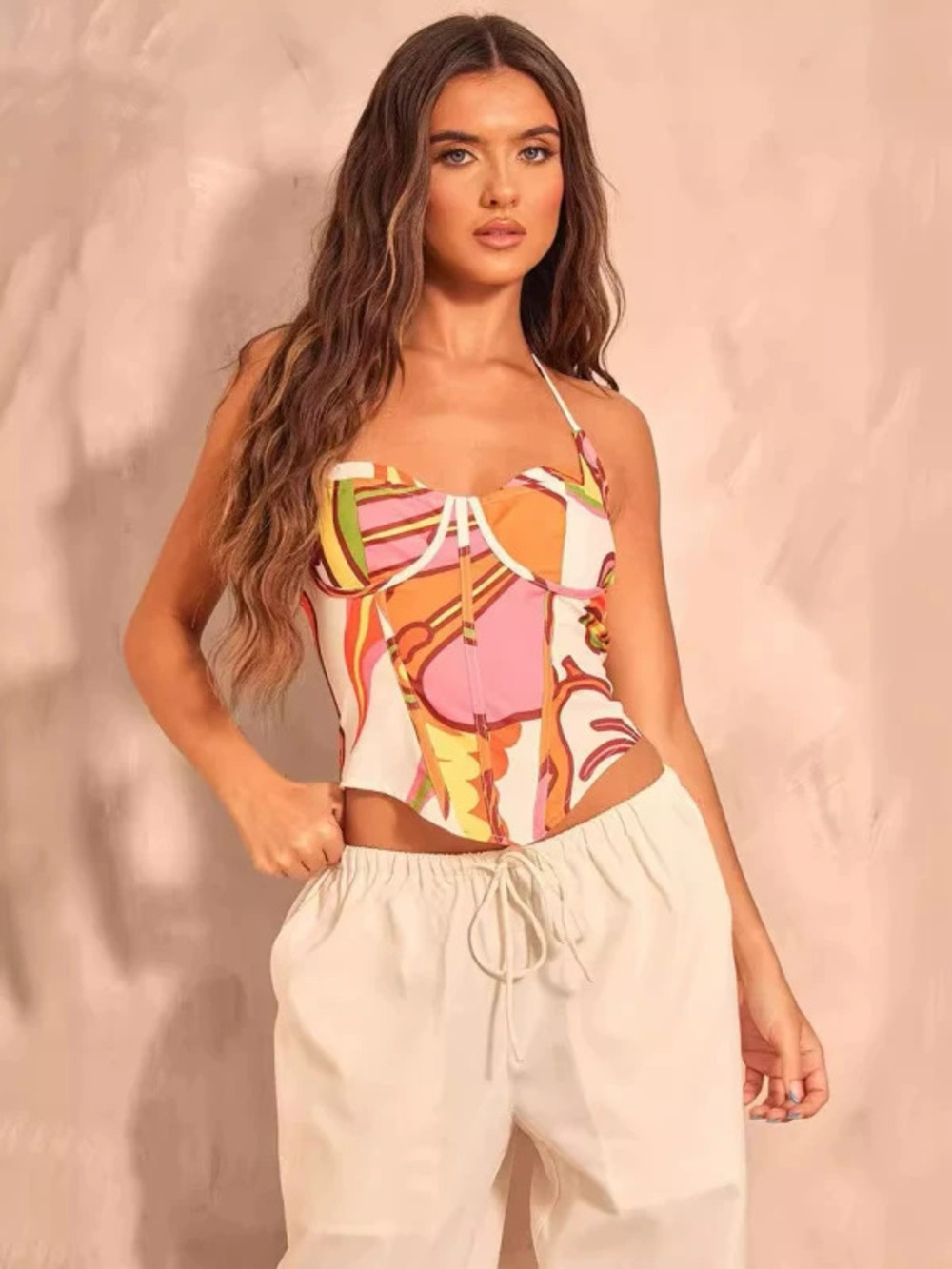 H&M Printed Back Zip Cami